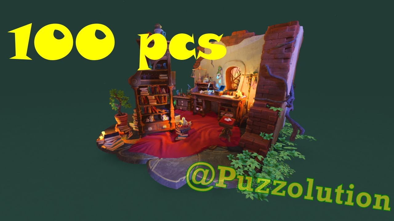 Puzzling Places | Meta Quest | Alchemy Workshop 100 pcs VR Puzzle Playthrough in 2x | ASMR