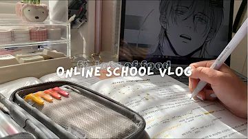 online school (study) vlog // what I eat in quarantine, resin, journaling and being productive~