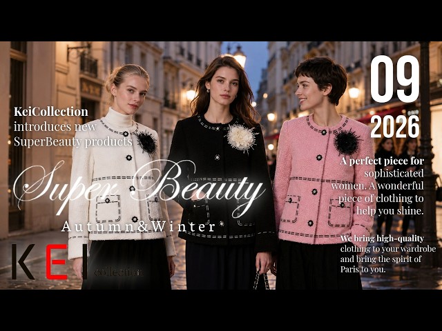 Super Beauty スプリングコート ピンク 44 Super Beauty s2627022 Contrast Stitch Embroidery No-Collar Jacket
