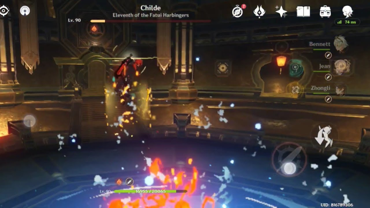 Dragonstrike Casually With Diluc On Mobile | Genshin Impact