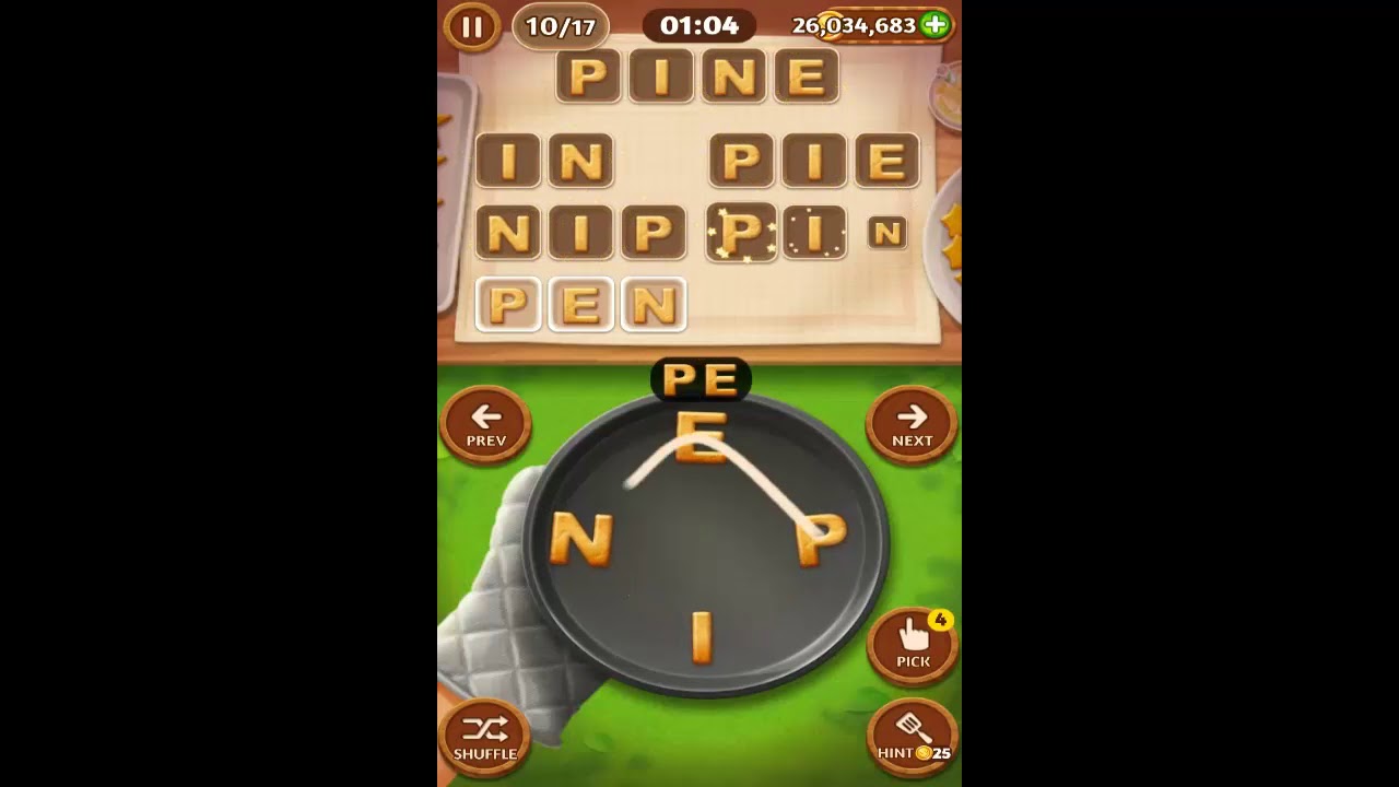 Word Cookies Bake-Off November 17, 2018 Answers