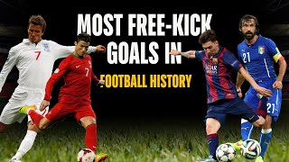 FOOTBALLERS WITH THE MOST FREE KICK GOALS IN FOOTBALL HISTORY   MARADONA, PELE, RONALDO, MESSI