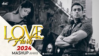 Love Hurts Mashup 2024 | ANIK8 | Sau Dard | Kasam Ki Kasam | Sad Lo-fi Mashup | Broken Love Mashup