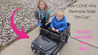 ELEMARA Licensed Mercedes-Benz Ride 12V Ride on Car w/Remote Control, Rechargeable Bluetooth & Horn screenshot 3