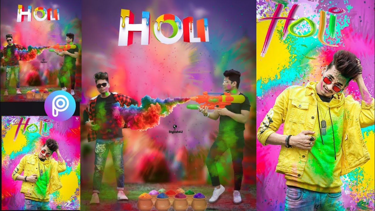 Holi Photo Editing Happy Holi Photo Editing Tutorial Stylish 4U