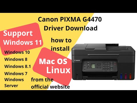 Canon PIXMA G4470 Driver Download and Setup Windows 11 Windows 10, Mac 14, Mac 15