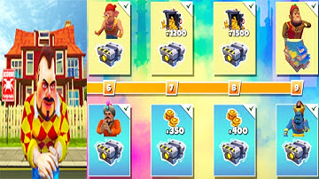 Dark Riddle - ALL 4 NEIGHBOR SKINS & NEW HOUSE UNLOCKED - Android & iOS