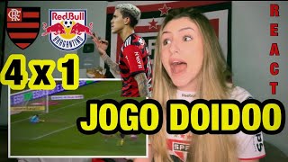 SÃO PAULINA FICOU CHOCADA COM HAT TRICK EM 5min- FLAMENGO 4 x 1 BRAGANTINO