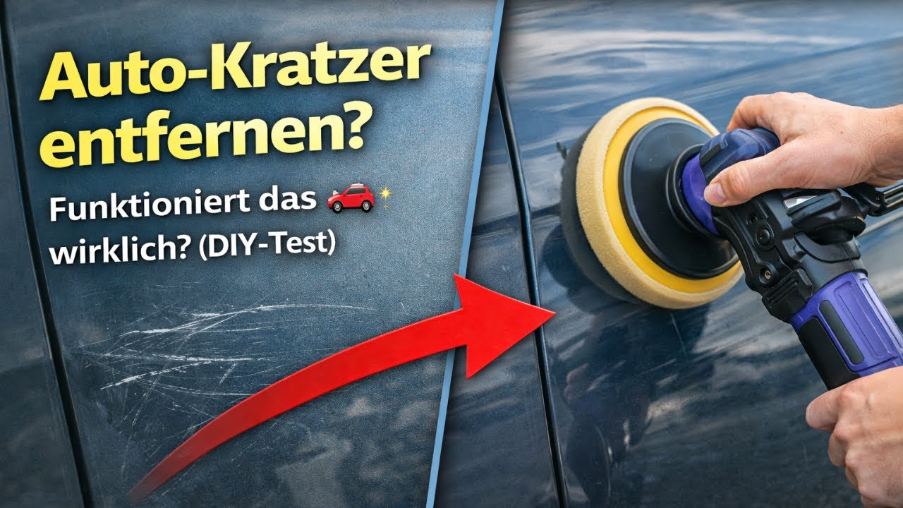 Tiefe Kratzer entfernen am Auto mit Politur YouTube