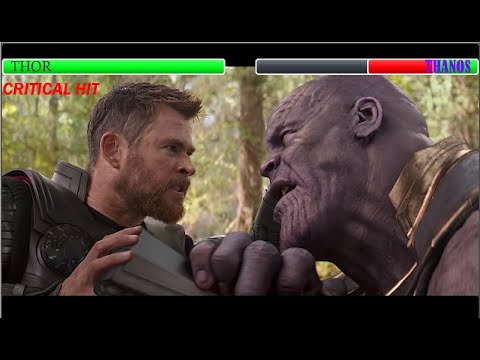 Thor Vs Thanos With Healthbars