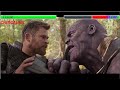 Thor vs thanos with healthbars