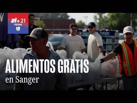 "There's no work and food is very expensive": Free food distribution in Sanger
