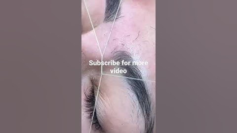 @Easy process # Eyebrow threading#Shorts Video