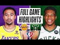 Los Angeles Lakers vs. Milwaukee Bucks Full Game Highlights | NBA Season 2021-22
