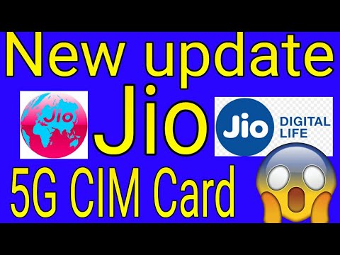 Jio 5G CIM Card updated Best Jio CIM Card  Settings