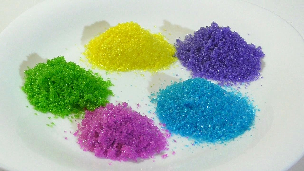 Как сделать цветной сахар в домашних условиях