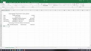 One-input Data Table