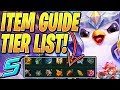 FULL BEST ITEMS TIER LIST! - Teamfight Tactics TFT Beginners Guide SET 3 Meta Galaxies Mobile 10.7