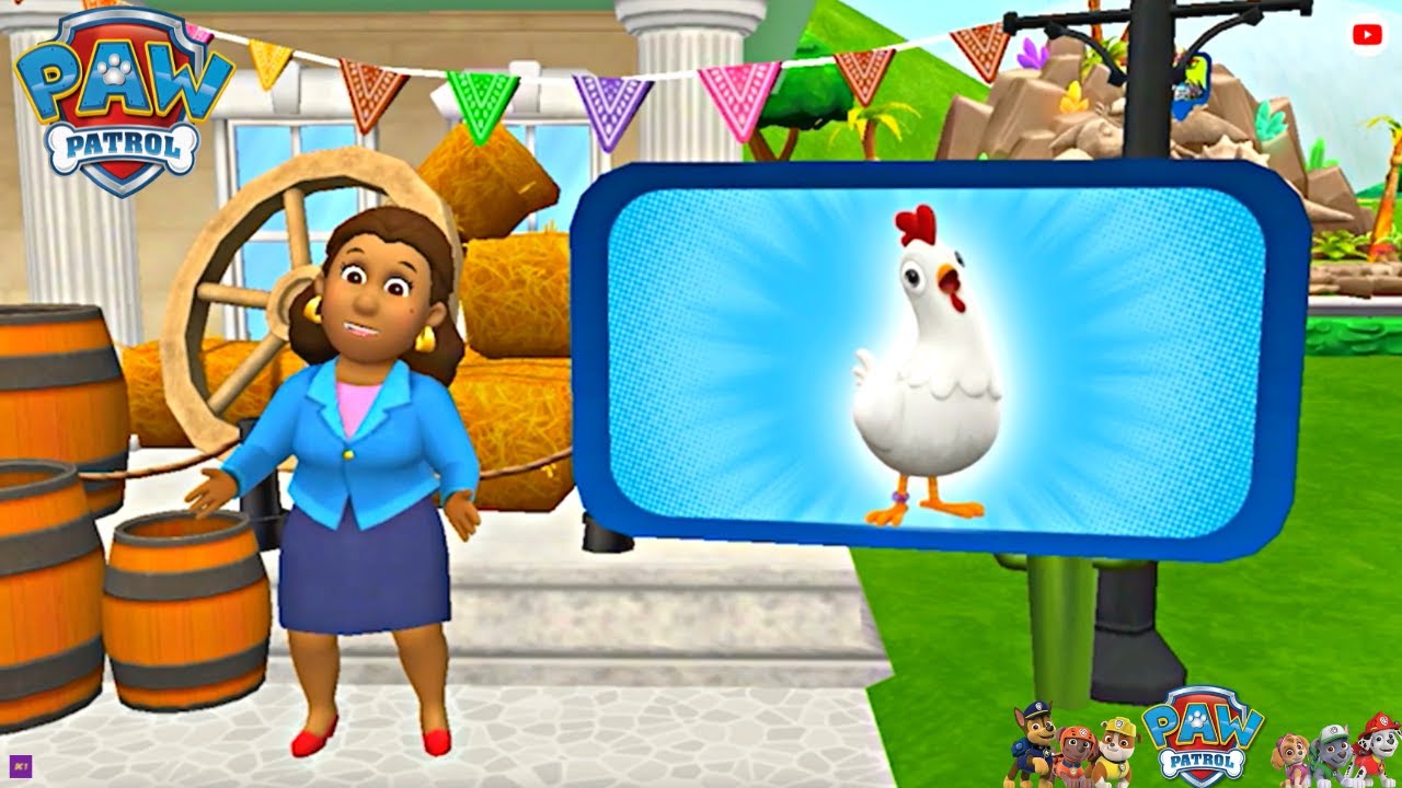 Paw Patrol Rescue World Help Mayor Goodway And Chickaletta Fun