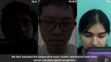 LipType: A Silent Speech Recognizer Augmented with an Independent Repair Model