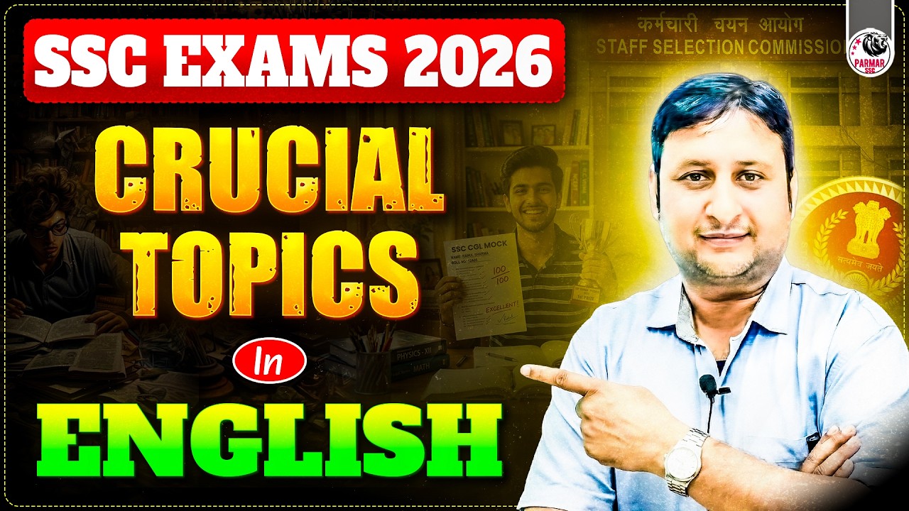 THE MOST IMPORTANT TOPICS OF SSC ENGLISH 2026 | SSC CGL, CHSL, MTS, GD & ALL EXAMS | BY PSP SIR