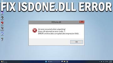 How To Fix ISDone dll Error While Installing Games - Easy Fix