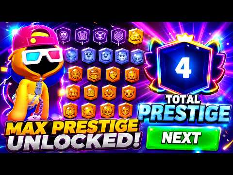 I Finally Reached Prestige 4! 😱 Every Reward Revealed | Brawl Stars