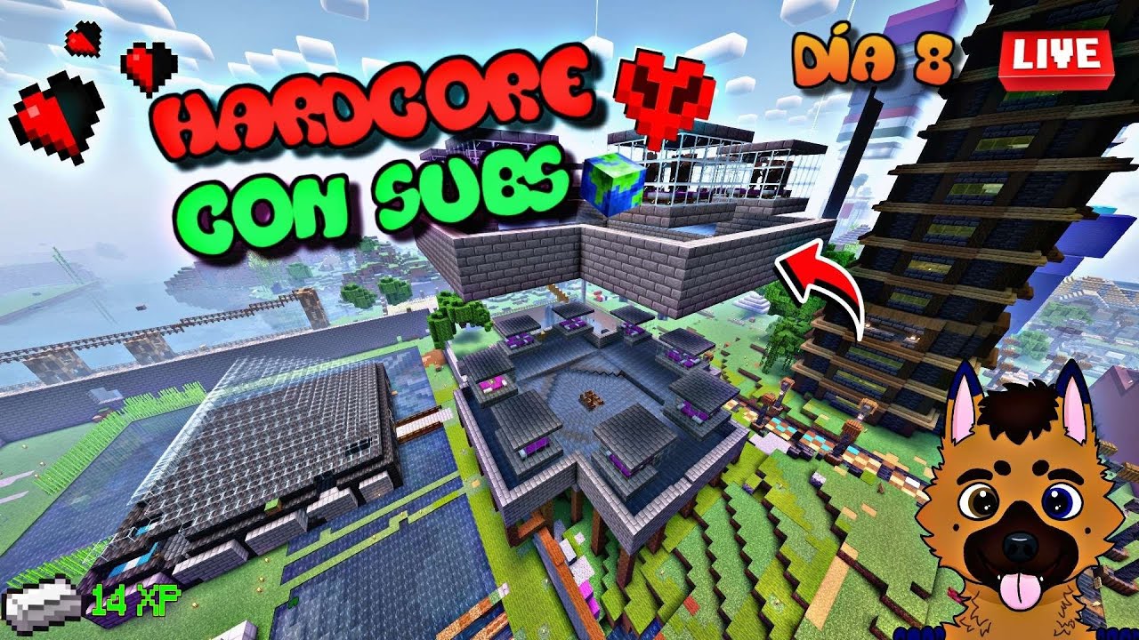 Jugando MINECRAFT Hardcore Con SUBS | Servidor No Premium!!! - YouTube