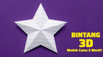 Cara Membuat Bintang 3D dari Kertas SANGAT MUDAH! ⭐✨