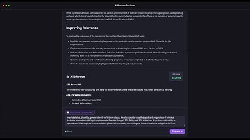 MLH AI Hackfest 2025 | Demostration of AI Resume Reviewer | Electron | LLaMA 3.2 | REST API