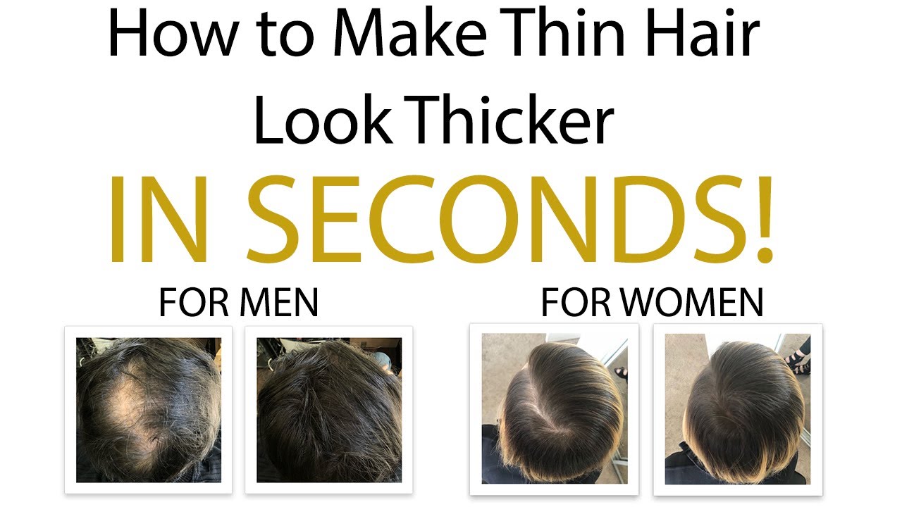How to make thin hair look thicker in seconds - Febron solution - YouTube