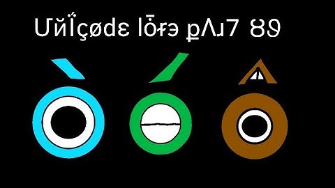 Unicode Lore part 89