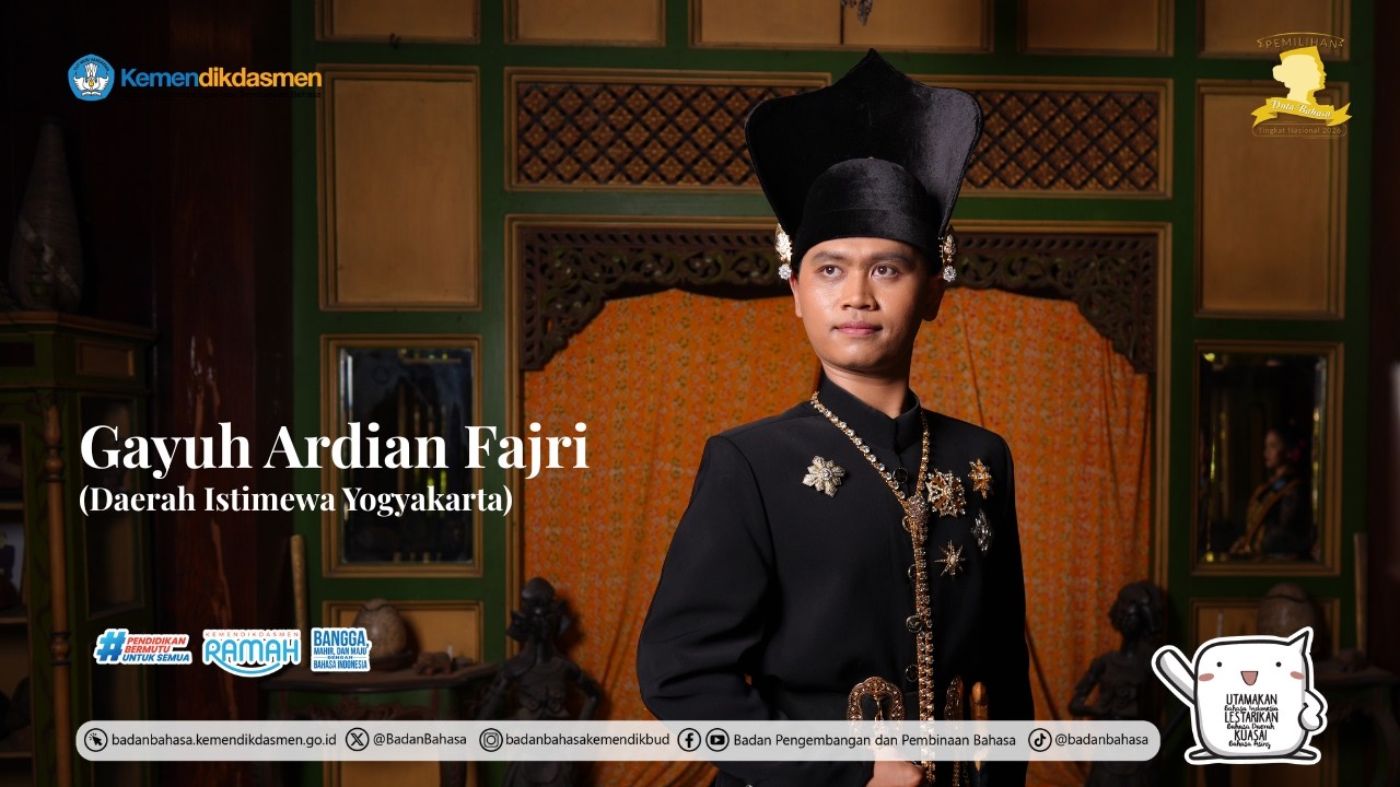 Gayuh Ardian Fajri, Duta Bahasa Nasional 2026, Provinsi Daerah Istimewa Yogyakarta