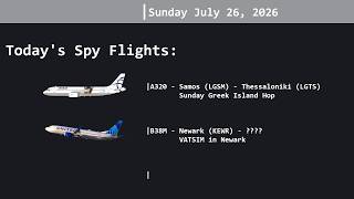 757 Spy Flight Livestream - Sunday Greek Island Hop and Newark ATC