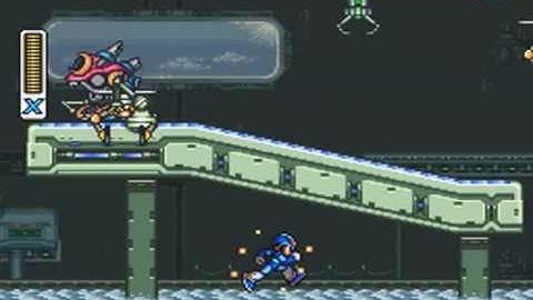 Megaman X Walkthrough Part 3 Flame Mammoth (Buster only run)