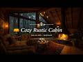 Cozy Rustic Cabin Ambience Smooth Jazz Heavy Night Rain Fireplace Sounds To Sleep Relax 