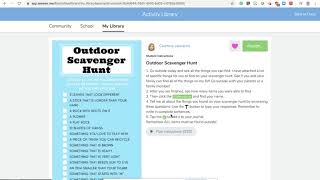 Seesaw: Sharing an Activity with Our School Library