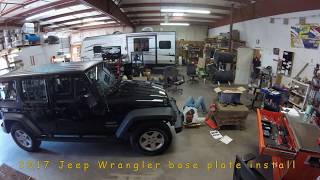 2017 Jeep Wrangler base plate install