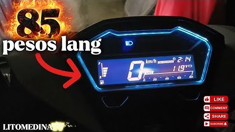 Panel gauge setup using DRL running lights sa honda click 