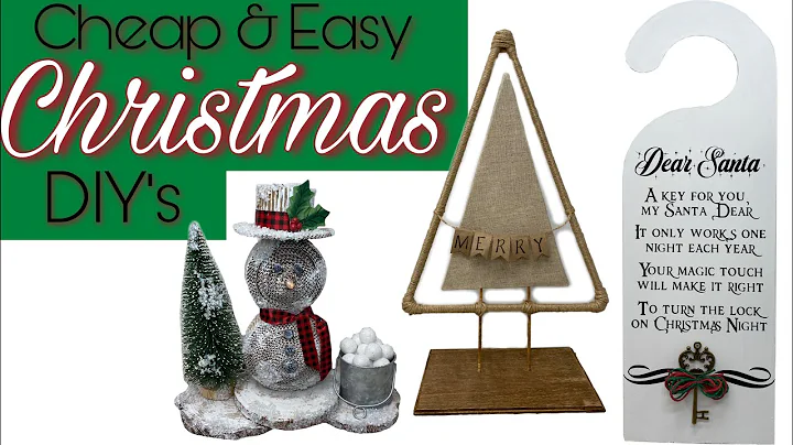 Cheap & Easy Christmas DIYs Friend Friday Hop Heidi Sonboul Dollar Tree Rustic Farmhouse Snowman