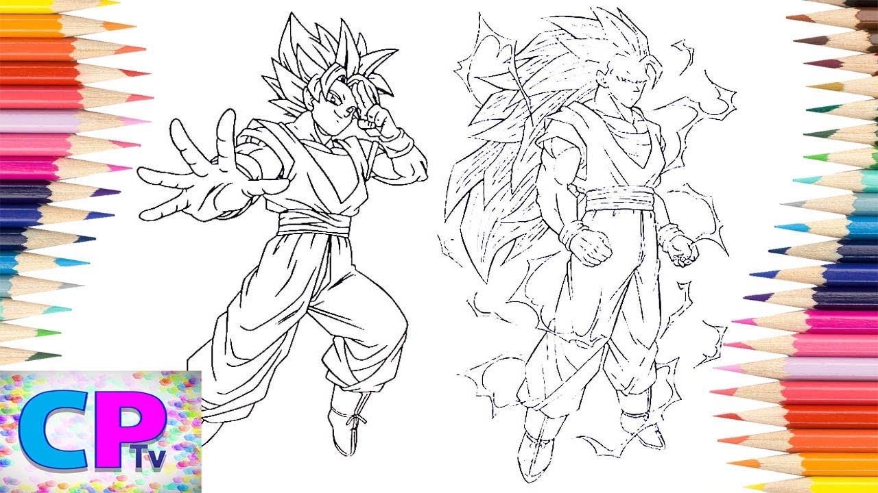 Power of Goku Coloring Pages - Son Goku Coloring Pages - Coloring