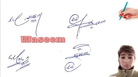 Waseem signature ideas#name signature with arooj