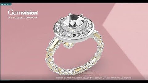 Smart Pattern Solitaire Ring