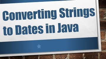 Converting Strings to Dates in Java