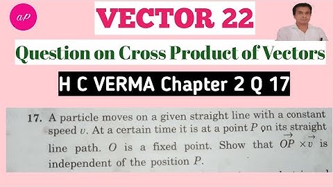 Problem on Cross Product of Vectors #physics #vector #crossproduct