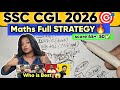 Maths Full STRATEGY🔥📝SSC CGL 2026🎯Best teachers and books sources ✅ #ssc #ssccgl2026 #strategy 