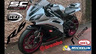 REVIEW YAMAHA R6 FULL PART BRANDED = R6 HEDON