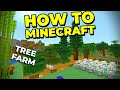 The BEST Simple Tree Farm to Build in Minecraft! - How to Minecraft #26