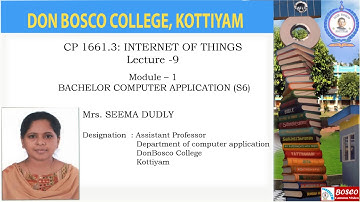 LECTURE -9: INTERNET OF THINGS – MODULE 1-COMPARING IOT ARCHITECTURES --  BCA- S6.