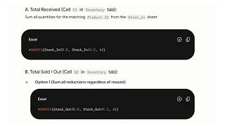 Gemini AI to Google Sheets Inventory System: Formulas, Stock Tracking & Mobile Sharing